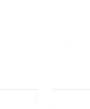 Weißes Puzzlestück mit abgerundeten Kanten und zwei Aussparungen auf der Oberseite.